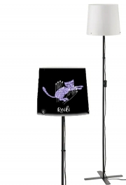 Lampadaire Reiki Animal chat violet