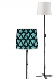 Lampadaire turquoise waves
