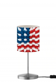 Lampe de table 3D Poly USA flag