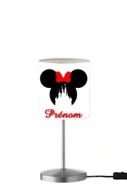 Lampe de table Silhouette Minnie Château avec prénom personnalisable