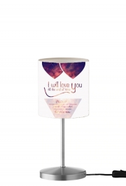 Lampe de table I will love you