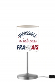 Lampe de table Impossible n'est pas Français