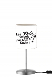 Lampe de table Les calculs ne sont pas bon Kevin - Prénom personnalisable
