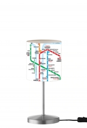 Lampe de table Plan de metro Lyon