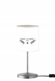 Lampe de table Tampon Mariage Provence branches d'olivier