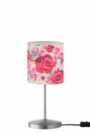 Lampe de table shabby floral 
