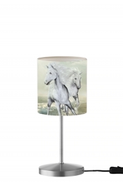 Lampe de table Cheval blanc sur la plage