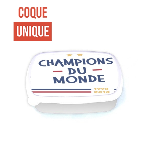 Boite a Gouter Repas Champion du monde 2018 Supporter France