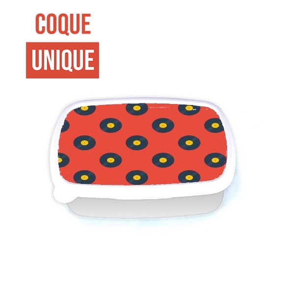 Boite a Gouter Repas Vynile Music Disco Pattern