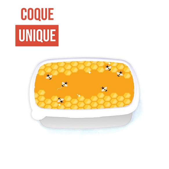 Boite a Gouter Repas Yellow hive with bees