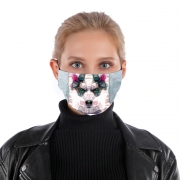 Masque alternatif abstract husky puppy