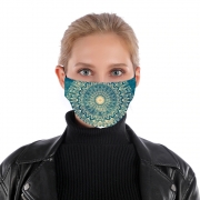Masque alternatif Blue Organic boho mandala