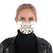 Masque alternatif Esprit de Noel avec nom personnalisable