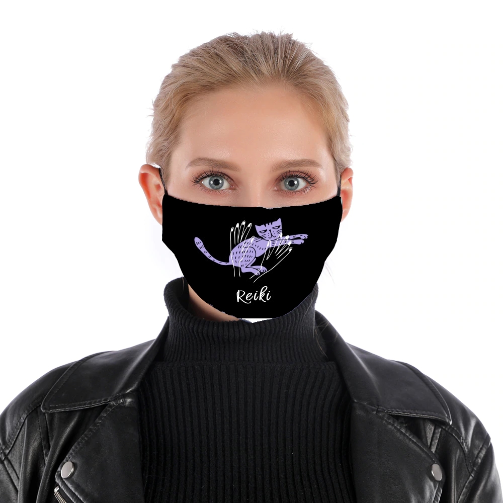 Masque alternatif Reiki Animal chat violet
