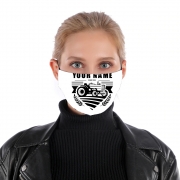 Masque alternatif Tracteur Logo personnalisable prénom date de naissance
