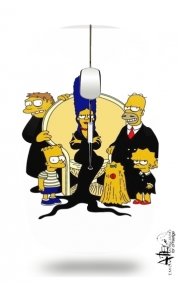 Souris sans fil avec récepteur usb Famille Adams x Simpsons