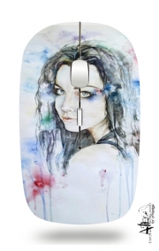 Souris sans fil avec récepteur usb Amy Lee Evanescence watercolor art