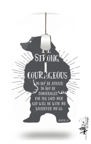 Souris sans fil avec récepteur usb Be Strong and courageous Joshua 1v9 Ours