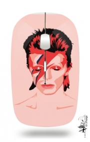 Souris sans fil avec récepteur usb David Bowie Minimalist Art