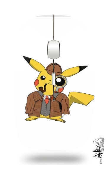Souris sans fil avec récepteur usb Detective Pikachu x Sherlock