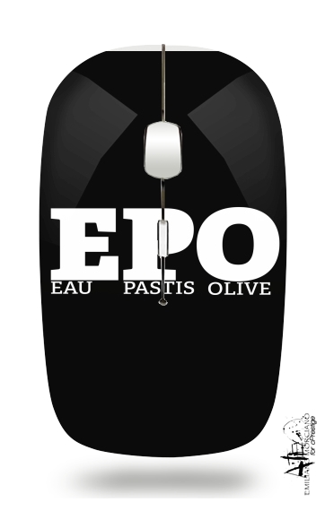Souris sans fil avec récepteur usb EPO Eau Pastis Olive