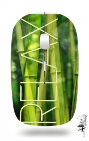Souris sans fil avec récepteur usb green bamboo