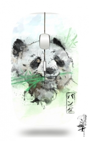 Souris sans fil avec récepteur usb Panda Watercolor