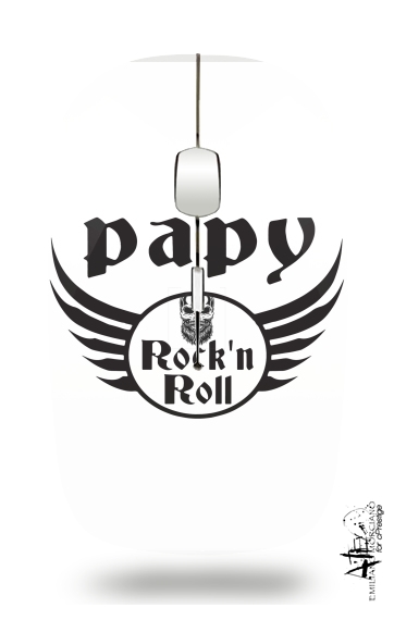Souris sans fil avec récepteur usb Papy Rock N Roll