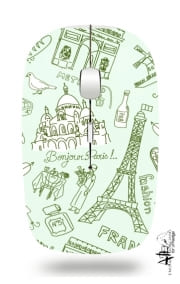 Souris sans fil avec récepteur usb Monuments de Paris