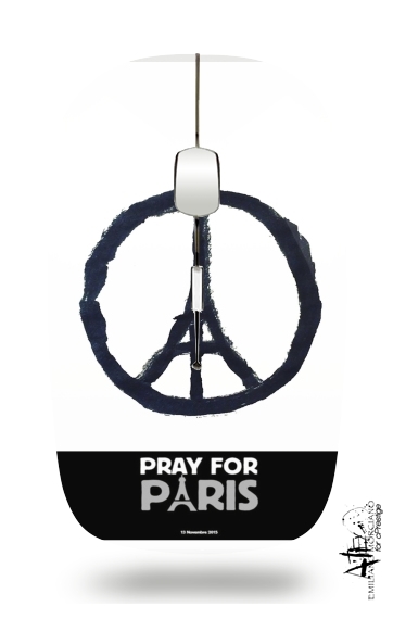 Souris sans fil avec récepteur usb Pray For Paris - Tour Eiffel