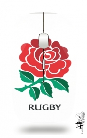 Souris sans fil avec récepteur usb Rose Flower Rugby England