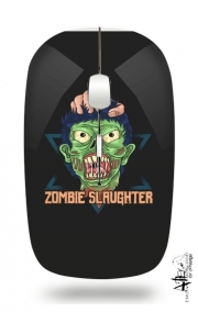Souris sans fil avec récepteur usb Zombie slaughter illustration