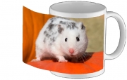 Tasse Mug Hamster dalmatien blanc tacheté de noir