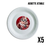 Pack de 5 assiettes jetable Aria the Scarlet Ammo