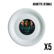 Pack de 5 assiettes jetable Behind her eyes