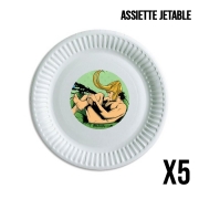 Pack de 5 assiettes jetable In the privacy of: Loki