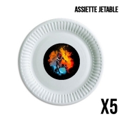 Pack de 5 assiettes jetable Soul of the Ice and Fire