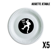 Pack de 5 assiettes jetable Take The L Fortnite Celebration Griezmann
