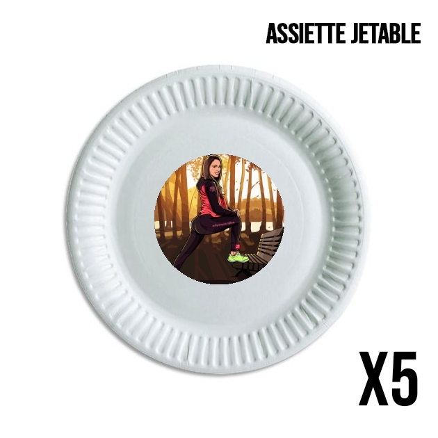 Pack de 5 assiettes jetable The Weather Girl