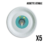 Pack de 5 assiettes jetable Where the wild things are