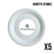 Pack de 5 assiettes jetable Wordpress maintenance