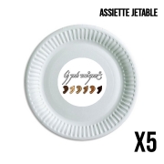 Pack de 5 assiettes jetable You are All Welcome Here