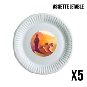 Pack de 5 assiettes jetable You Are Great!