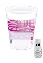 Pack de 6 Gobelets Billet 500 Euros