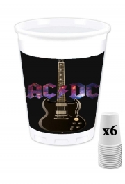 Pack de 6 Gobelets AcDc Guitare Gibson Angus