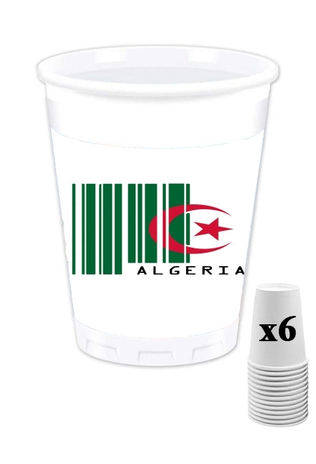 Pack de 6 Gobelets Algeria Code barre