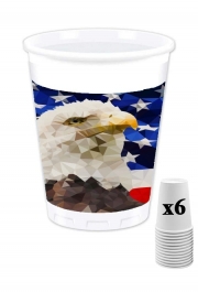 Pack de 6 Gobelets American Eagle and Flag