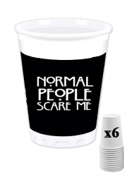 Pack de 6 Gobelets American Horror Story Normal people scares me