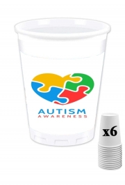 Pack de 6 Gobelets Autisme Awareness
