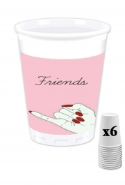Pack de 6 Gobelets BFF Best Friends Pink Friends Side